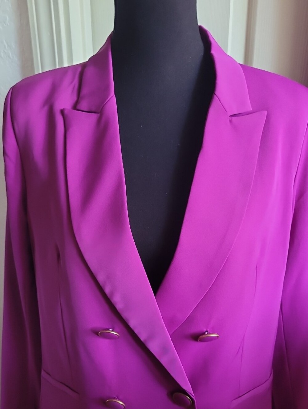 Fashion NOVA LIGHT PURPLE Tailored Blazer PANT SUIT, PALAZZO PANT SET NEW M - Picture 4 of 9